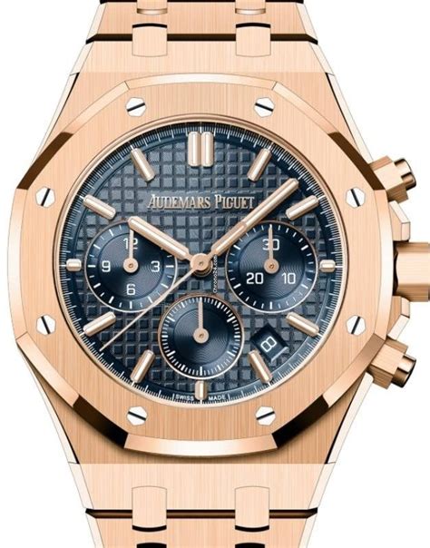 audemars piguet royal oak rose gold blue dial